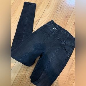 Joes jeans black rib skinny jeans size 25